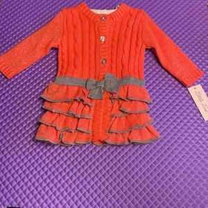 Coral Baby Sweater